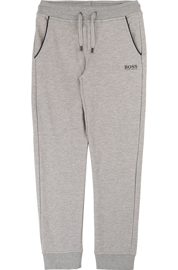 Boss - Pantaloni copii 164-176 cm tricotaj gri J24P02.164.176