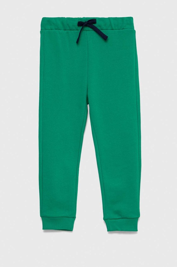 Παιδικό βαμβακερό παντελόνι United Colors of Benetton βαμβάκι πράσινο 3J70GF010.P.NOS