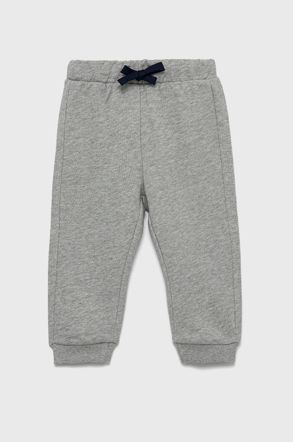 Detské bavlnené tepláky United Colors of Benetton bavlna sivá 3J70GF010.P.NOS