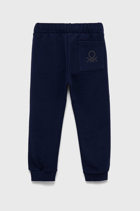 Dječji pamućni dio trenirke United Colors of Benetton 3J70GF010.P.NOS mornarsko plava AA00