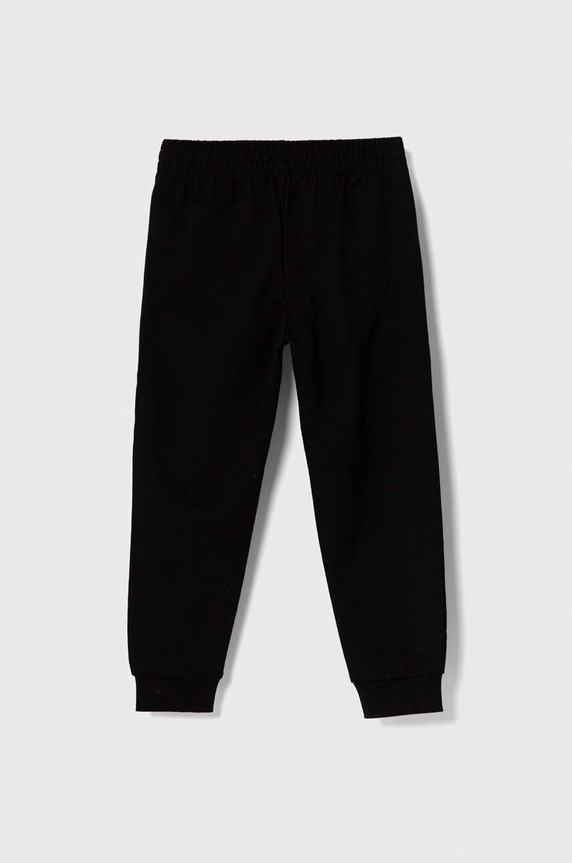 EA7 Emporio Armani gyerek pamut melegítőnadrág 8NBP51.BJ05Z fekete AW24