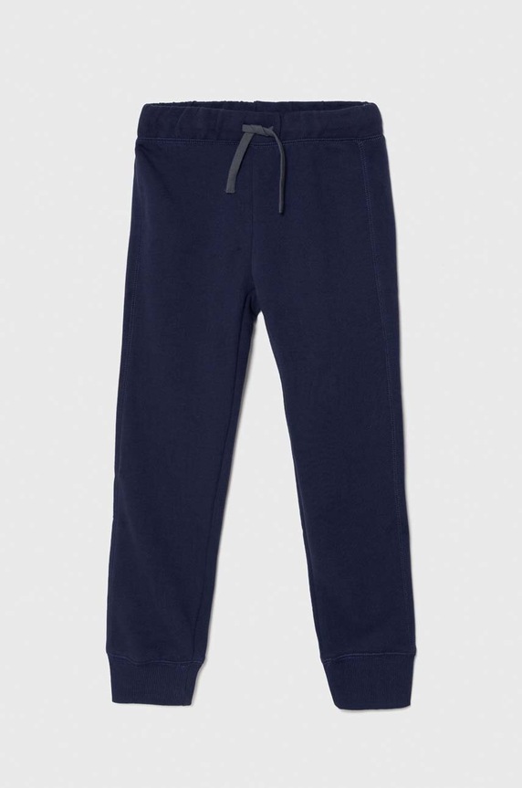 United Colors of Benetton pantaloni de bumbac pentru copii bumbac bleumarin 3J68CF058.G.NOS