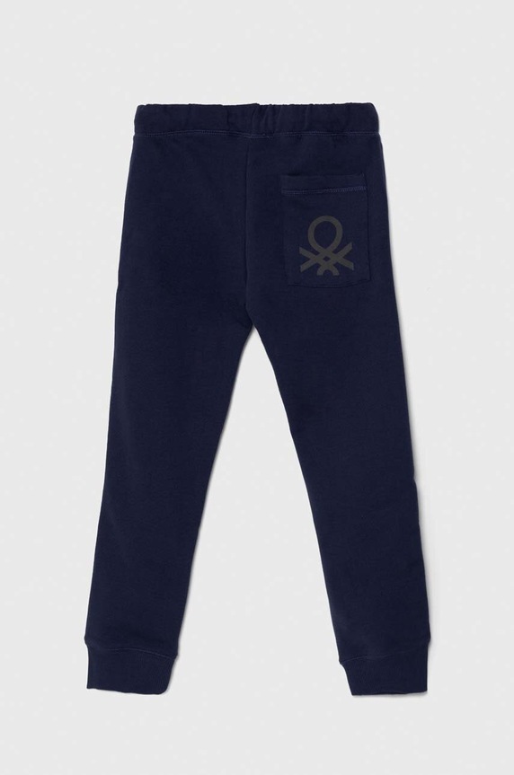 United Colors of Benetton pantaloni de bumbac pentru copii 3J68CF058.G.NOS bleumarin AA00
