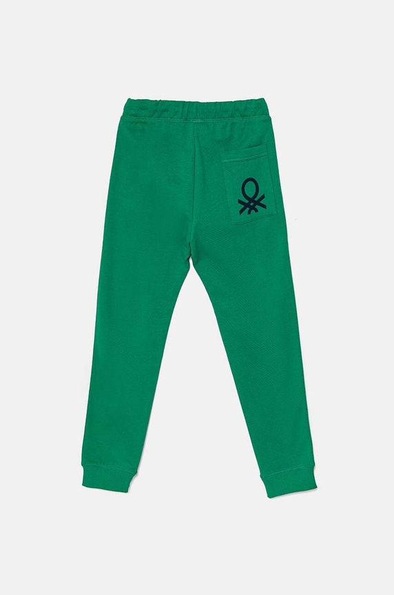 Дитячі бавовняні штани United Colors of Benetton 3J68CF058.G.NOS зелений AA00