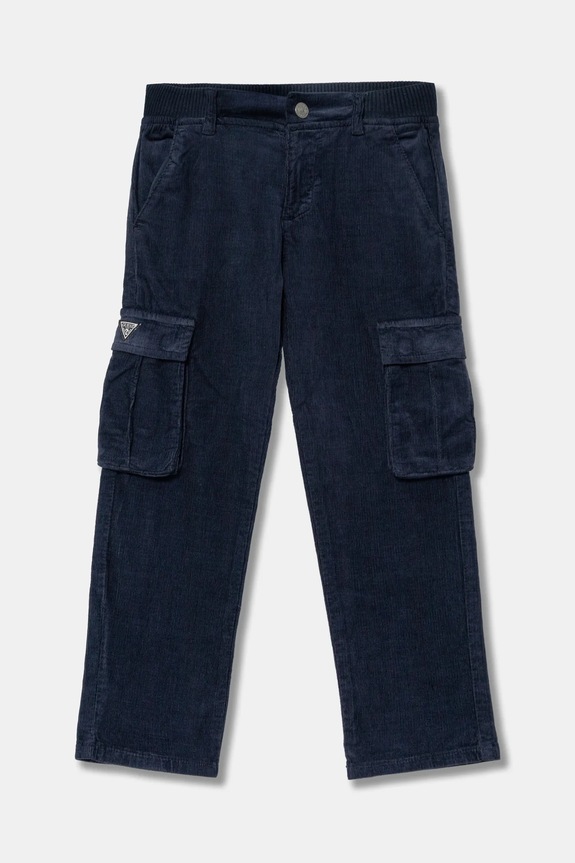 Guess pantaloni din catifea pentru copii Produs pentru bebe bleumarin N4BB01.WFPPA.9BYH