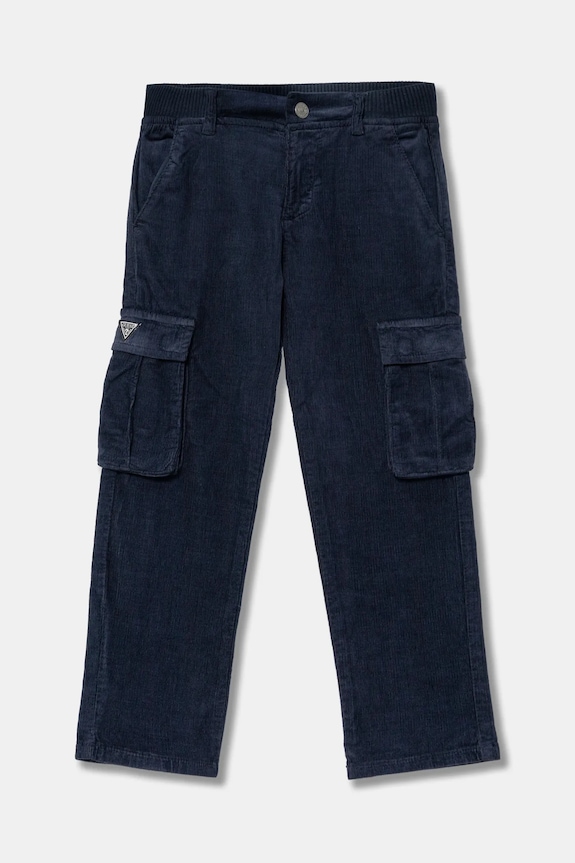 Guess pantaloni din catifea pentru copii Produs pentru bebe bleumarin N4BB01.WFPPA.9BYH
