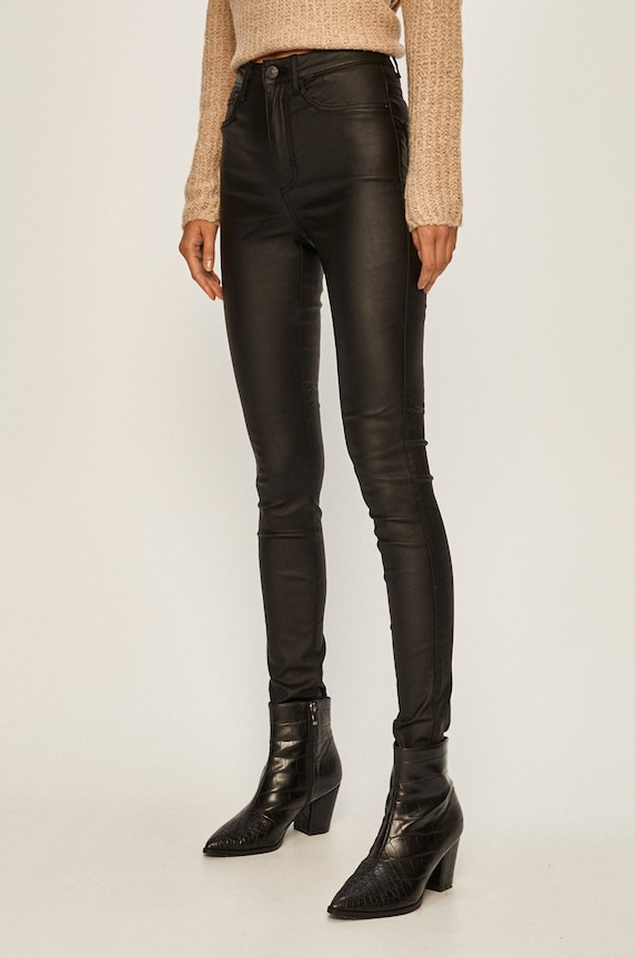 Only - Nadrág sima fekete 15159341