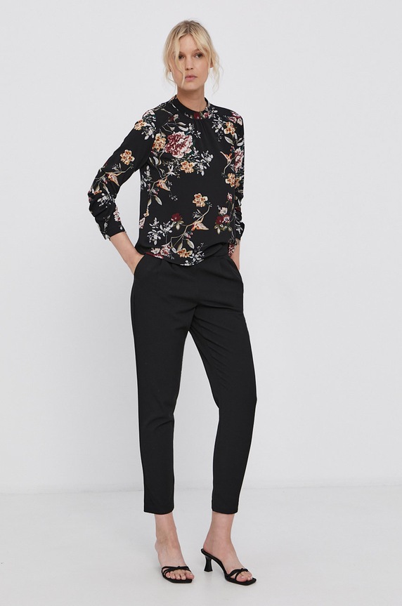 Kalhoty Vila 14063228 černá AA00