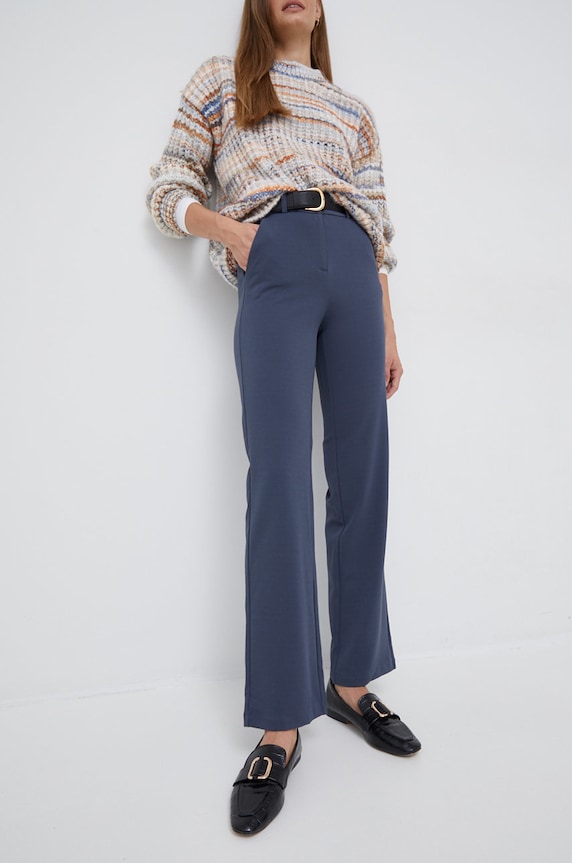 Vero Moda nadrág elasztánnal sötétkék 10255128.OmbreBlue