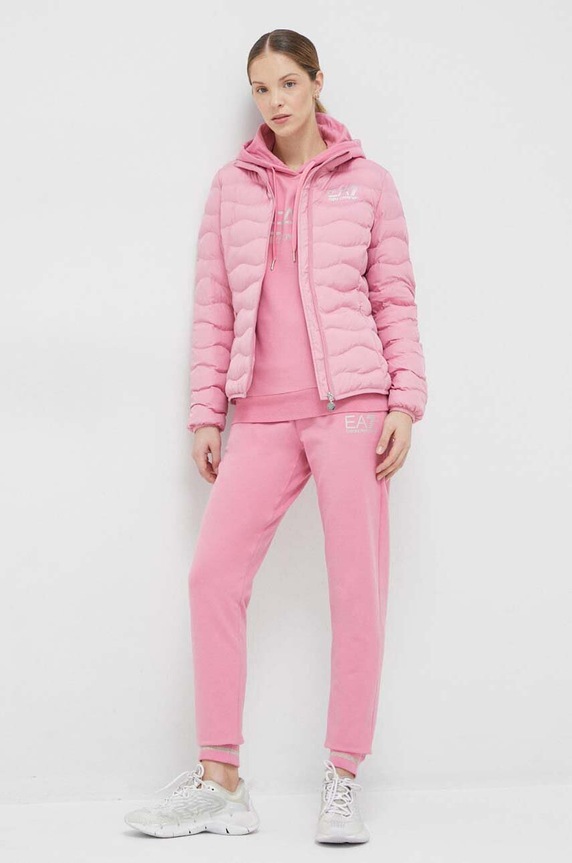 EA7 Emporio Armani spodnie dresowe 8NTP67.TJCQZ.NOS różowy AA00