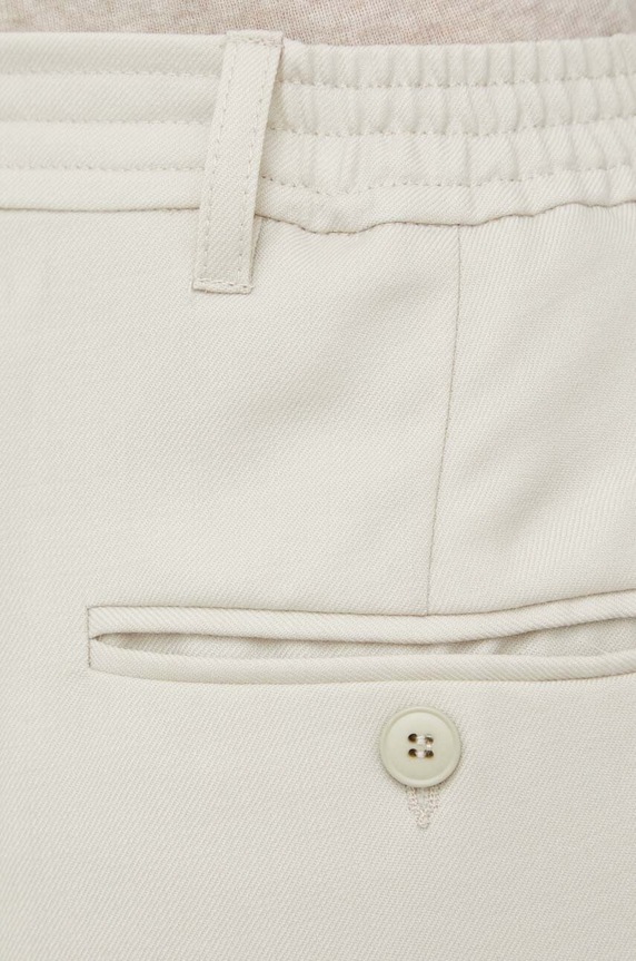 Μάλλινο παντελόνι American Vintage TAB10A μπεζ