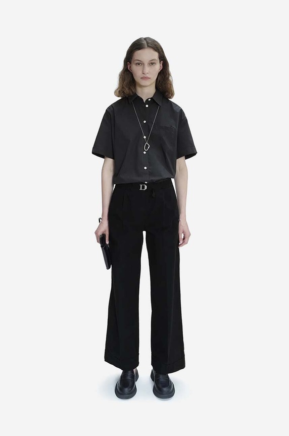 Хлопковые брюки A.P.C. чёрный COFAM.F08427