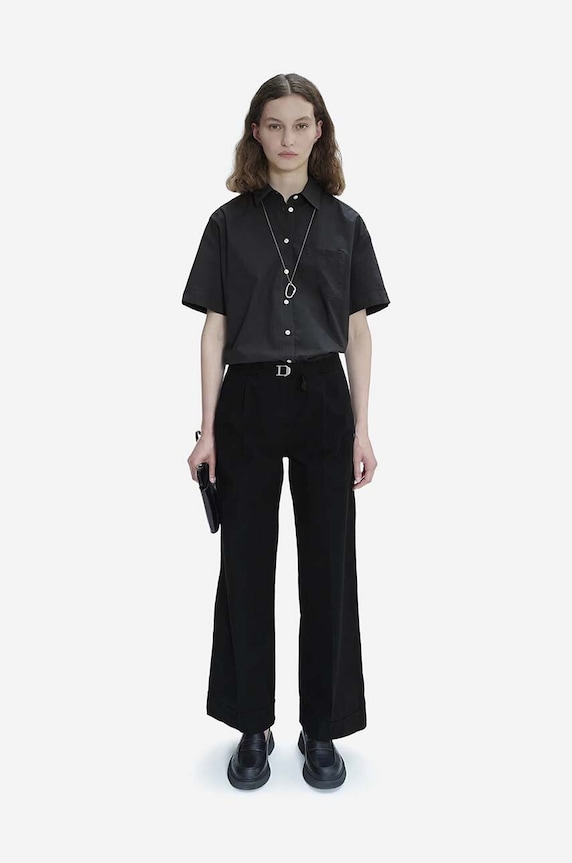 Хлопковые брюки A.P.C. чёрный COFAM.F08427