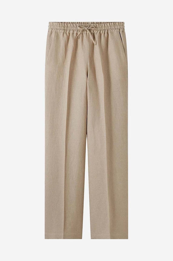 Oblečenie Ľanové nohavice A.P.C. Pantalon Carlota LIAEO.F08426 béžová