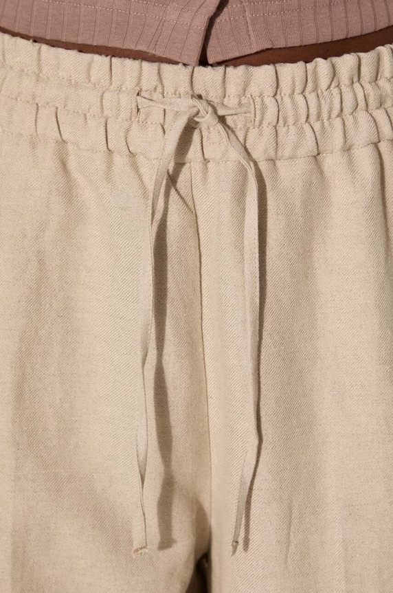 Льняные брюки A.P.C. LIAEO.F08426 бежевый