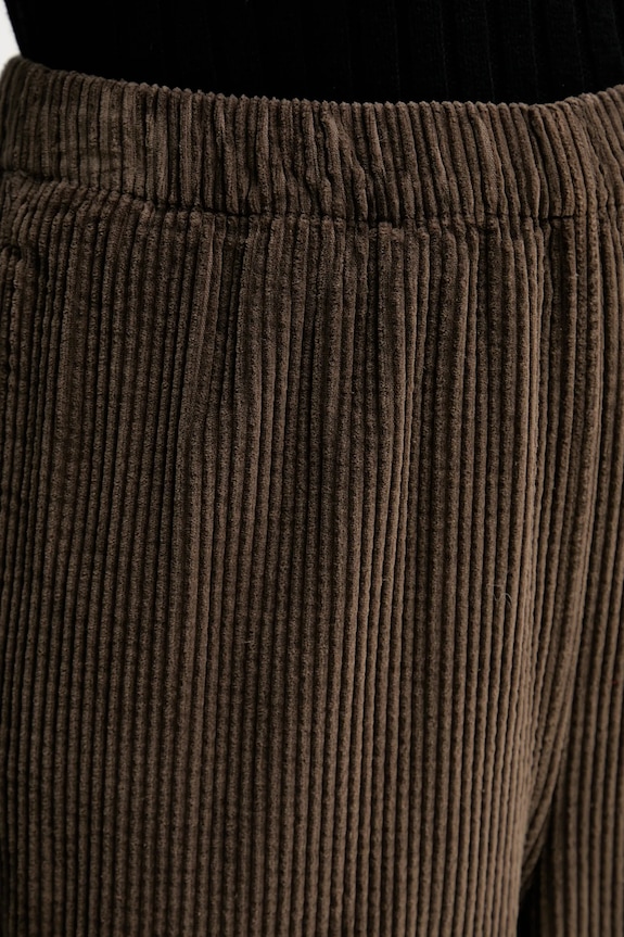 American Vintage spodnie sztruksowe brązowy PADO137
