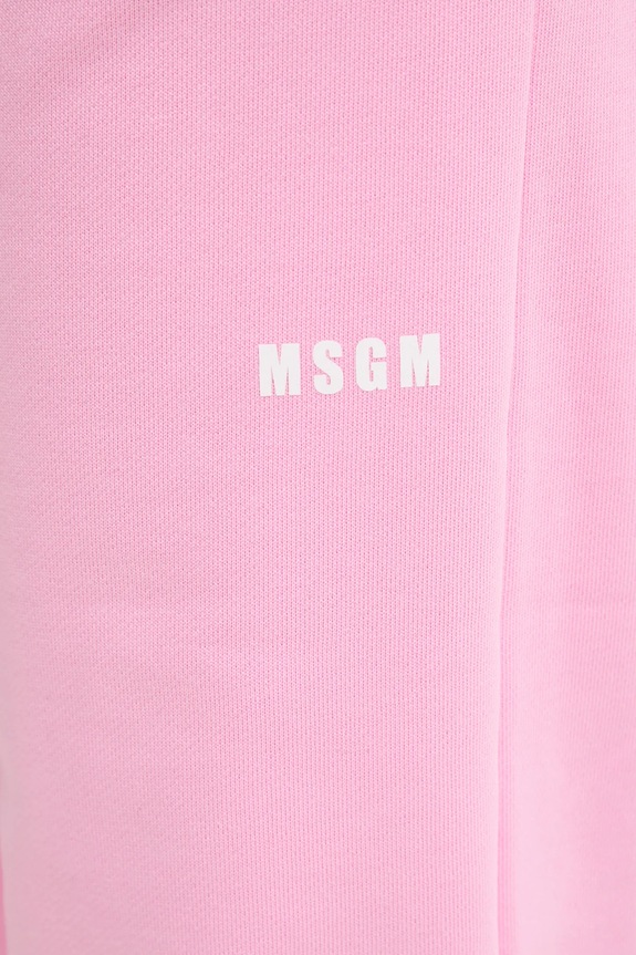 MSGM spodnie dresowe bawełniane różowy 2000MDP500.300000