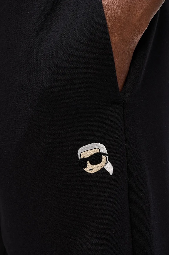 Donji dio trenirke Karl Lagerfeld IKON crna A4W10099