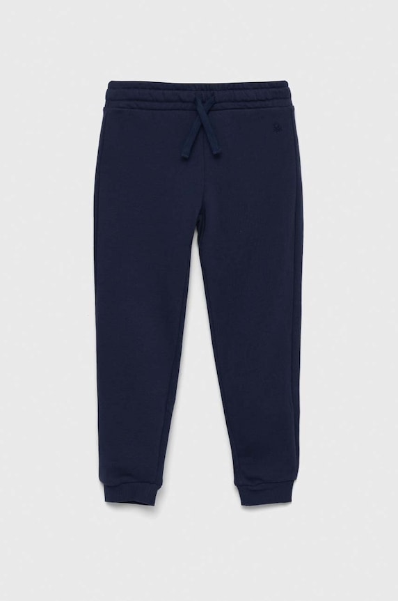 United Colors of Benetton pantaloni de trening din bumbac pentru copii bumbac bleumarin 3J68CF02H.G.NOS