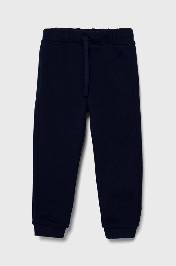 Dětské bavlněné tepláky United Colors of Benetton námořnická modř 3J70GF01N.P.NOS