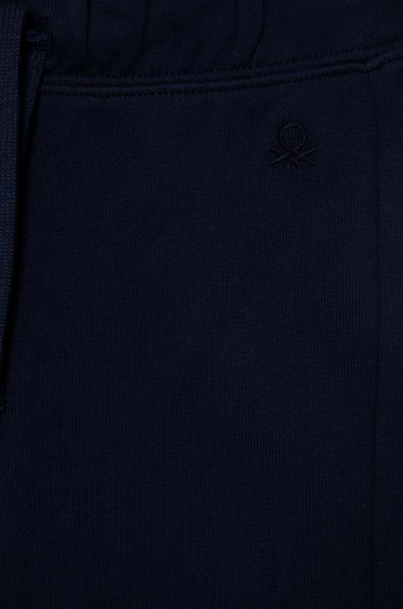CHLAPEC Dětské bavlněné tepláky United Colors of Benetton 3J70GF01N.P.NOS námořnická modř