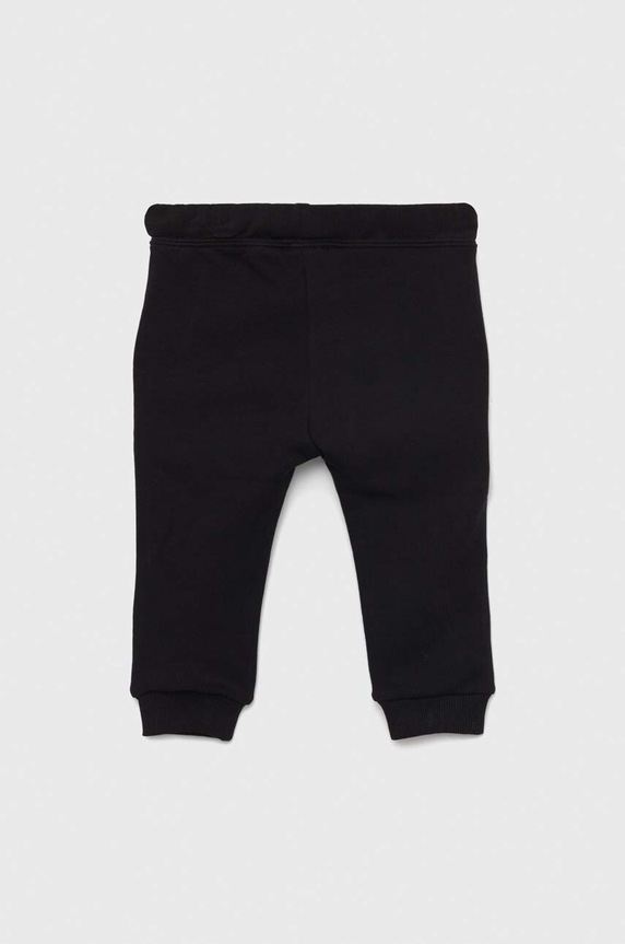 United Colors of Benetton pantaloni de trening din bumbac pentru copii 3J70GF01N.P.NOS negru AA00