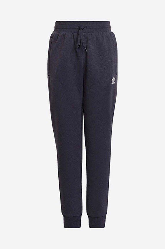 adidas Originals spodnie dresowe dziecięce dzianina granatowy HG1437