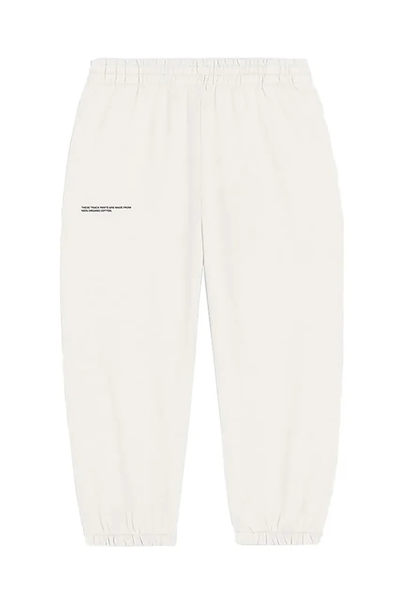 Pangaia spodnie KIDS' 365 MIDWEIGHT TRACK PANTS bawełna biały 10000280.CORE