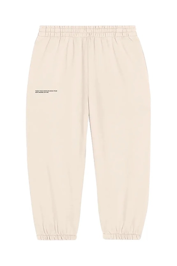 Pangaia nadrág KIDS' 365 MIDWEIGHT TRACK PANTS sima bézs 10000280.CORE