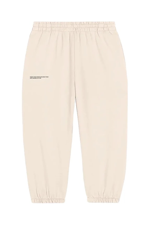 Pangaia nadrág KIDS' 365 MIDWEIGHT TRACK PANTS sima bézs 10000280.CORE