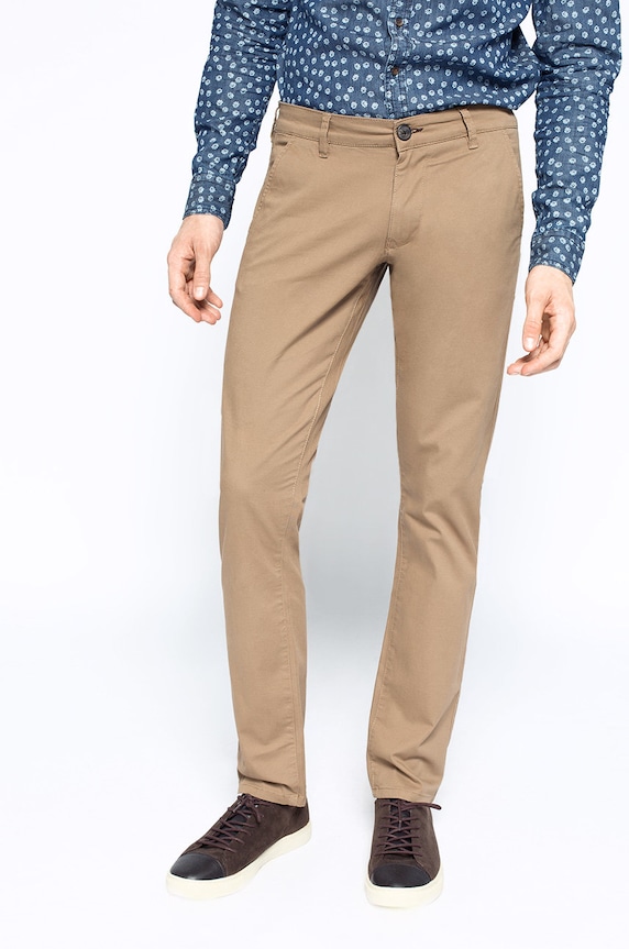 Selected Homme - Hlače ravni smeđa 16048118