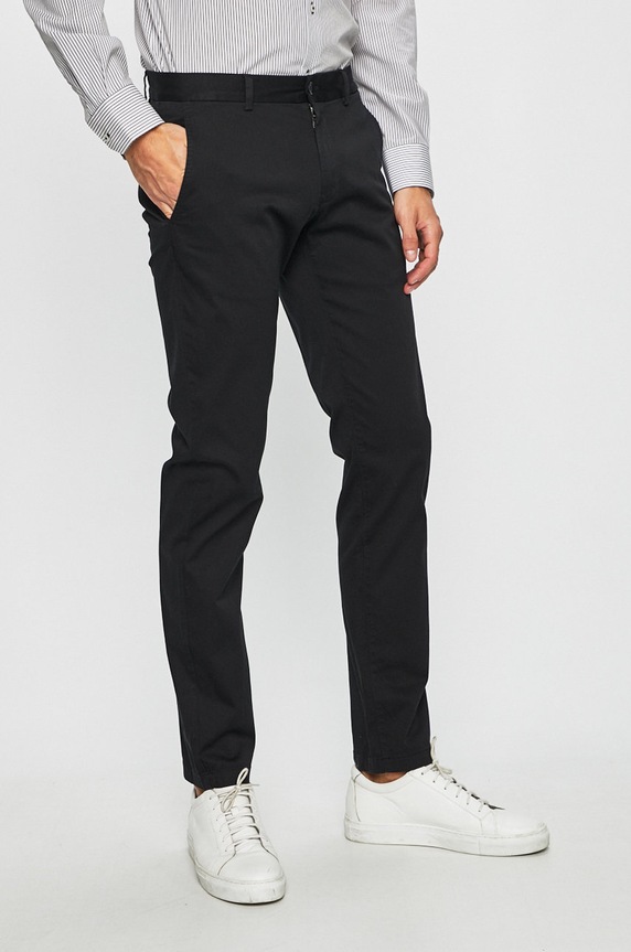 s.Oliver Black Label - Nohavice s elastanom čierna 02.899.71.4484