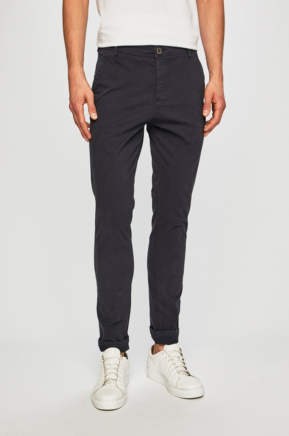Selected Homme - Spodnie z elastanem granatowy 16048098