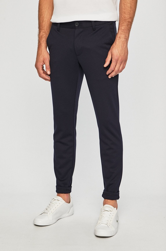 Only & Sons - Spodnie z elastanem granatowy 22010209