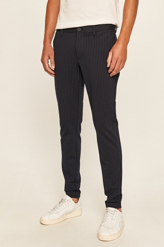 Only & Sons - Spodnie wzorzyste granatowy 22013727