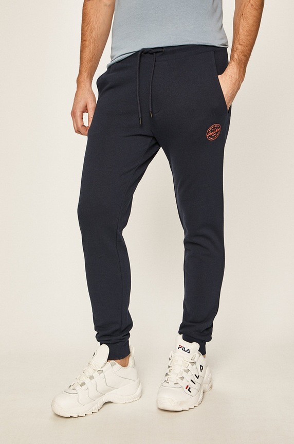 Jack & Jones - Spodnie bawełna granatowy 12165322