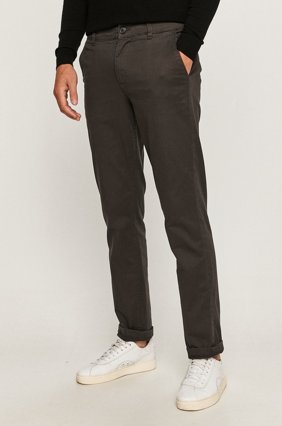 Selected Homme Spodnie z elastanem szary 16074057