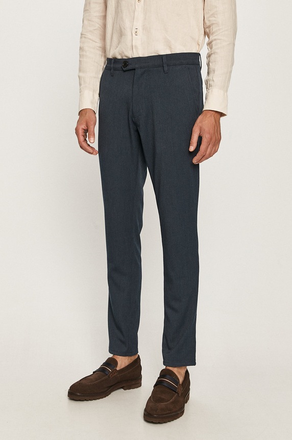 Tailored & Originals - Spodnie z elastanem granatowy 7198608.7919501