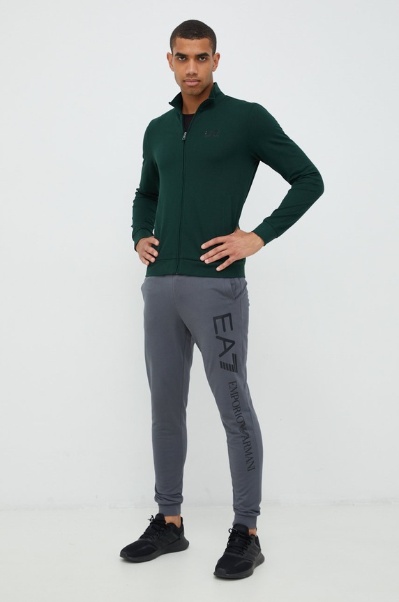 EA7 Emporio Armani pantaloni da jogging in cotone 8NPPC3.PJ05Z grigio AA00