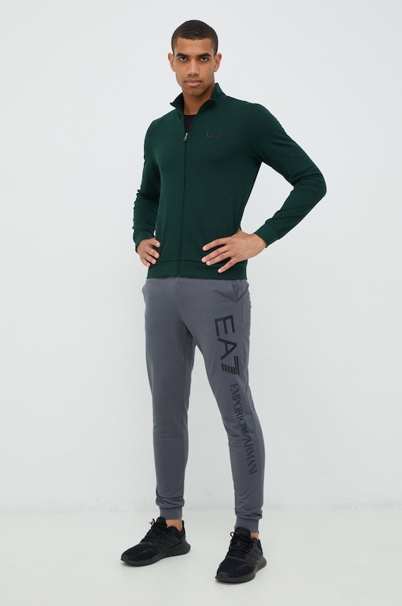 EA7 Emporio Armani pantaloni da jogging in cotone 8NPPC3.PJ05Z grigio AA00