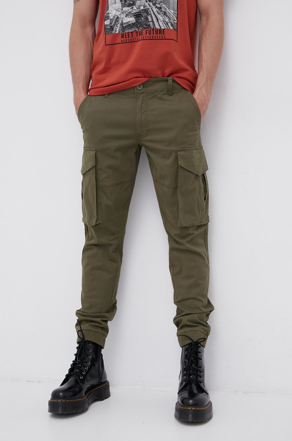 Only & Sons Spodnie z elastanem zielony 22020490