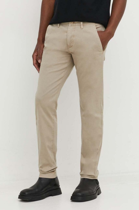 Kalhoty Marc O'Polo chinos béžová 5000009396