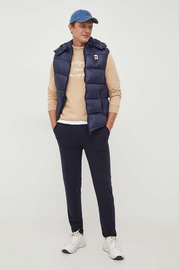 Tepláky Karl Lagerfeld 500900.705894 námořnická modř AW23