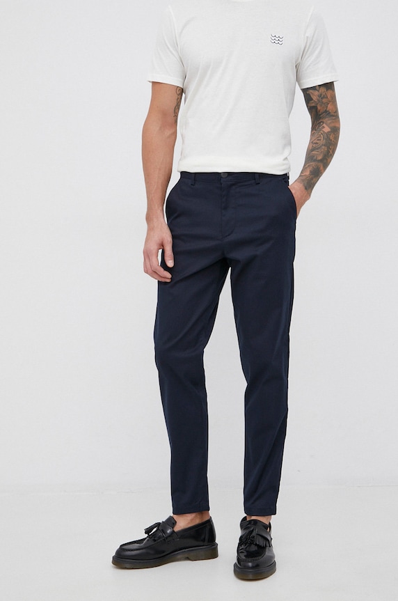 Nohavice Selected Homme s elastanom tmavomodrá 16080158.DarkSapphi