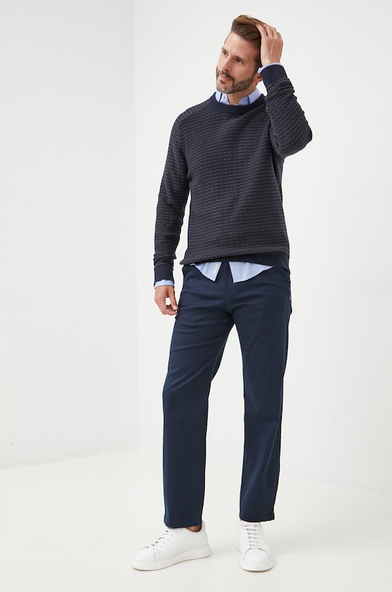 Selected Homme spodnie 16080159.DarkSapphi granatowy AA00