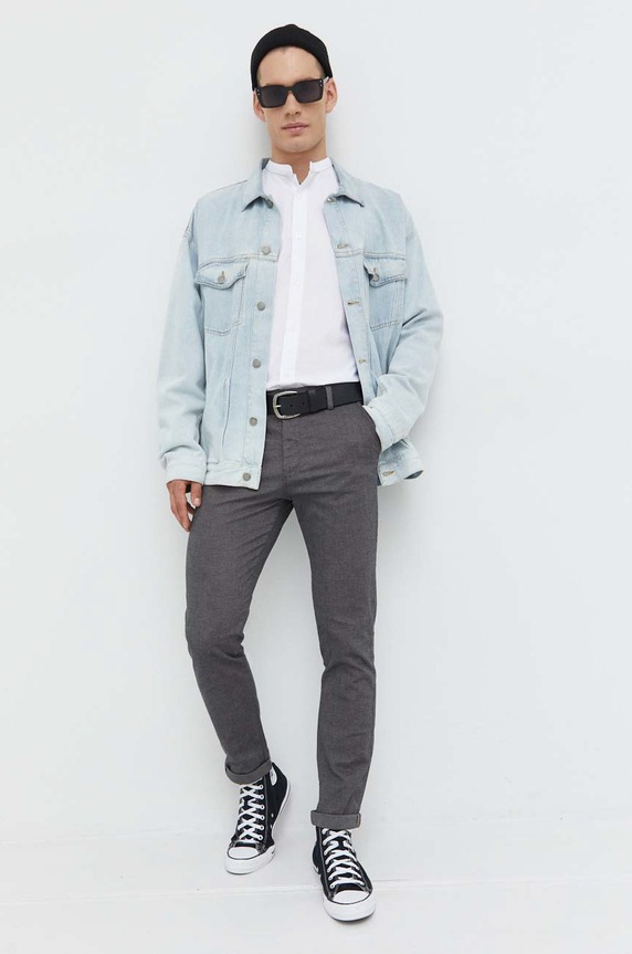 Jack & Jones spodnie JPSTMARCO 12206198.Drizzle szary AA00