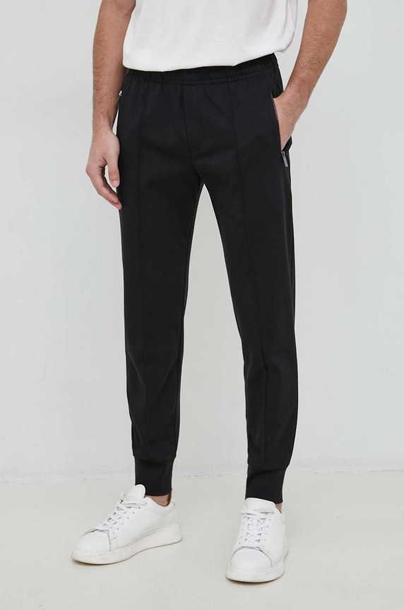 Tepláky Emporio Armani pletenina černá 8N1P72.1JBTZ.NOS