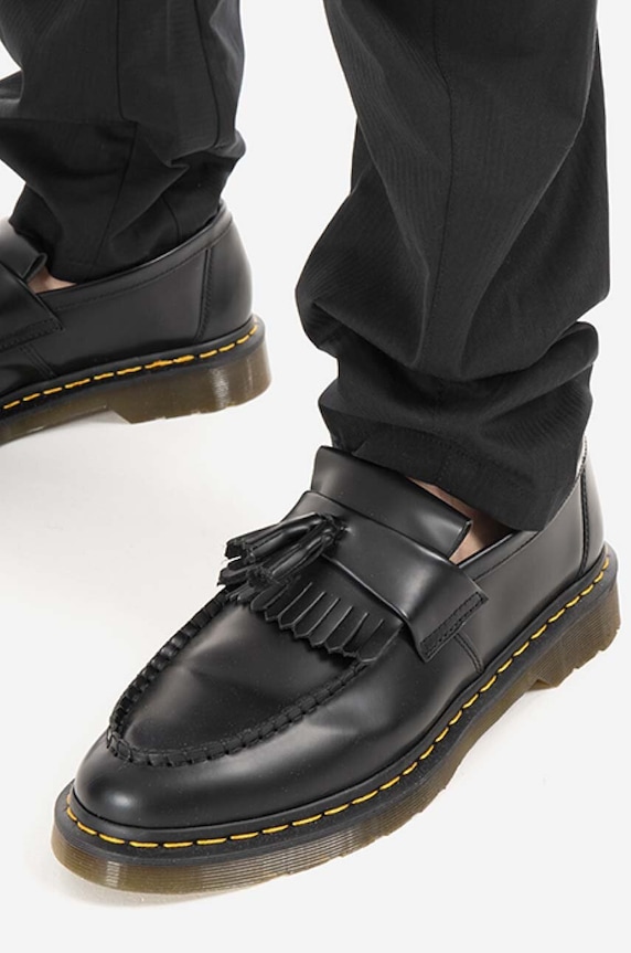 Tom Wood pantaloni de bumbac Purth Pant Rigato 22223.979 negru