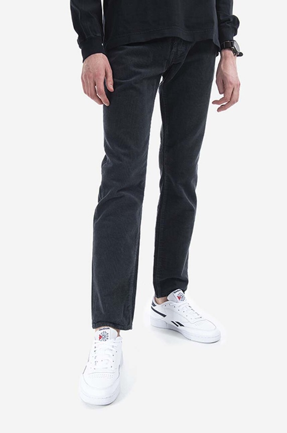 Carhartt WIP corduroy trousers Klondike Pant cotton gray I017779.