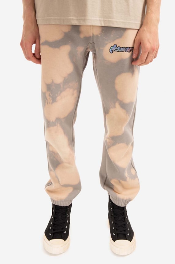 PLEASURES joggers stampa all-over beige P22SP030